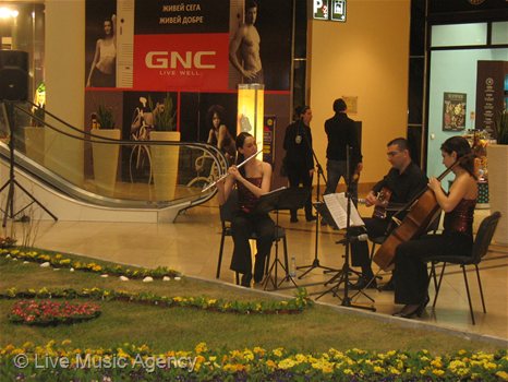 Трио китара, флейта, виолончело Великденски концерти 09 - 14.04.2012 Сердика Център | фото: livemusicagency.com