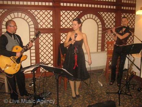 Jazz trio saxophone guitar vocal | фото: livemusicagency.com