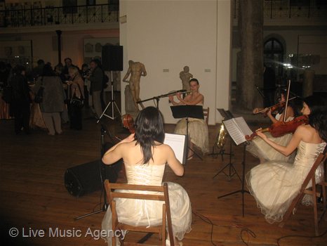 String quartet Official cocktail Novartis | photo: livemusicagency.com
