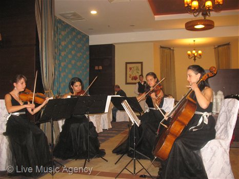 String Quartet Official cocktail Second Scientific Symposium Bulgarian Institute of Metabolic Syndrome | photo: livemusicagency.com